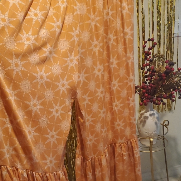 Orange Boho Polazzo Pants, Size 16 - Picture 8 of 9